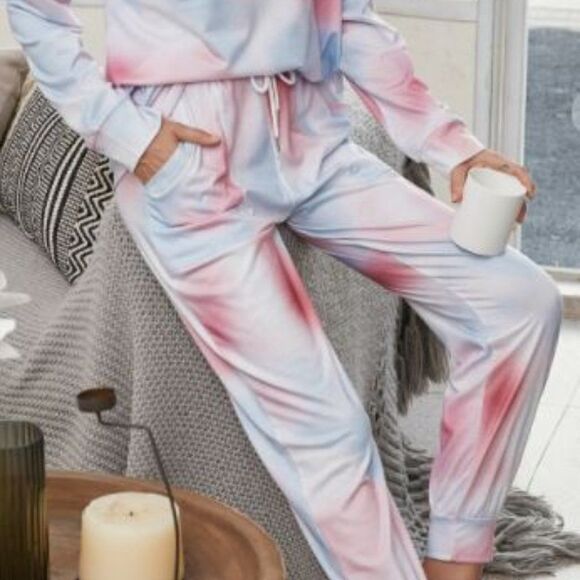 Cozy top‎ Lounge Pink or Blue Tie Dye - Picture 8 of 9